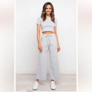 Petals and pup Ayer’s grey set